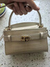 CHARLES&KEITH鳄鱼纹凯莉包手提斜挎婚包包女包生日礼物送女友CK2-50270880-1 Ivory象牙色 S 实拍图
