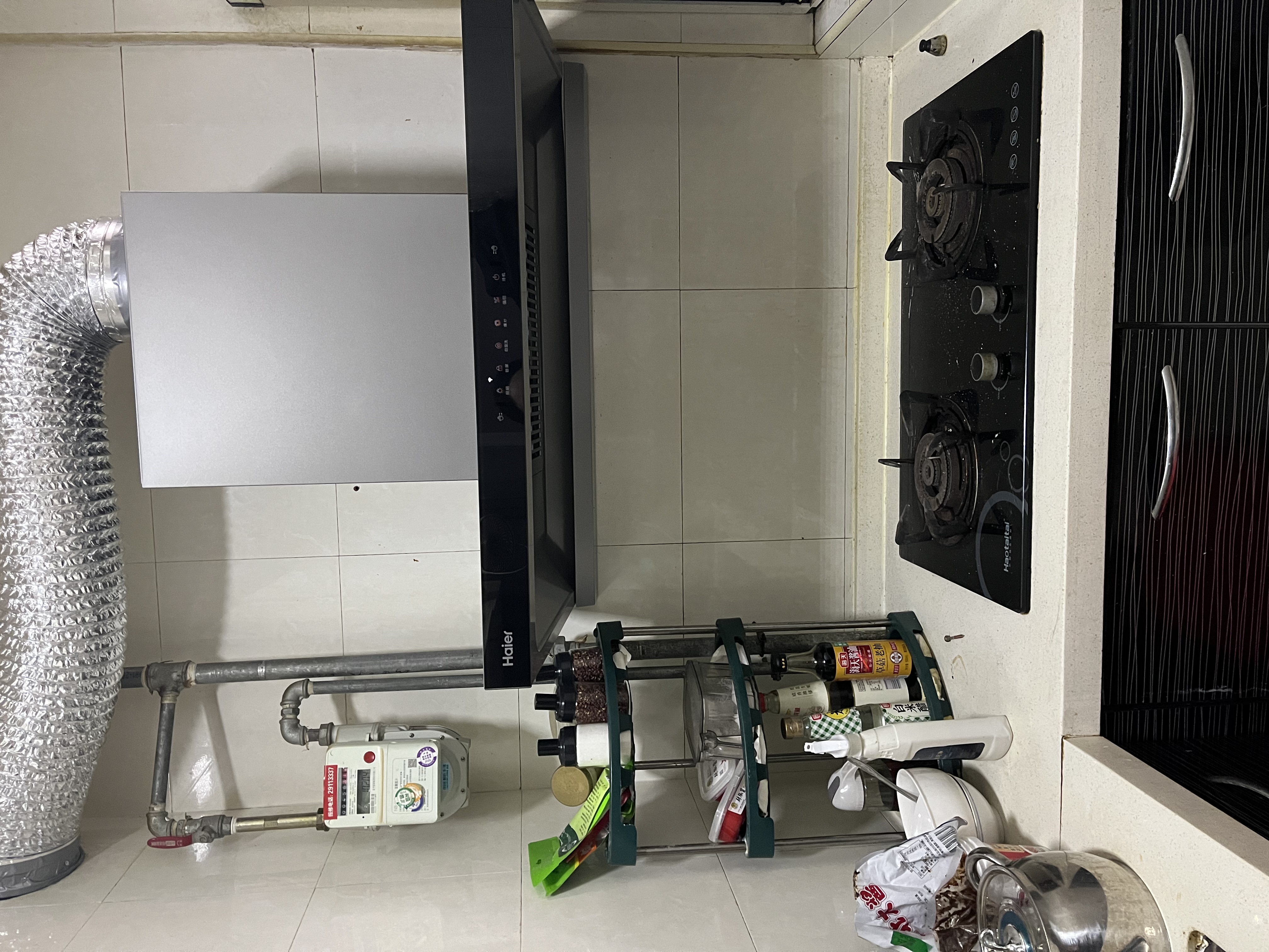 海尔（Haier）新欧式抽吸排油烟机 顶吸下潜近吸 以旧换新家用大吸力26风量自清洁免费上门安装 烟灶联动T11Pro 实拍图