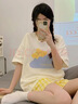 浪莎纯棉睡衣女夏季薄款可爱少女全棉短袖短裤2025新可外穿女士家居服 实拍图