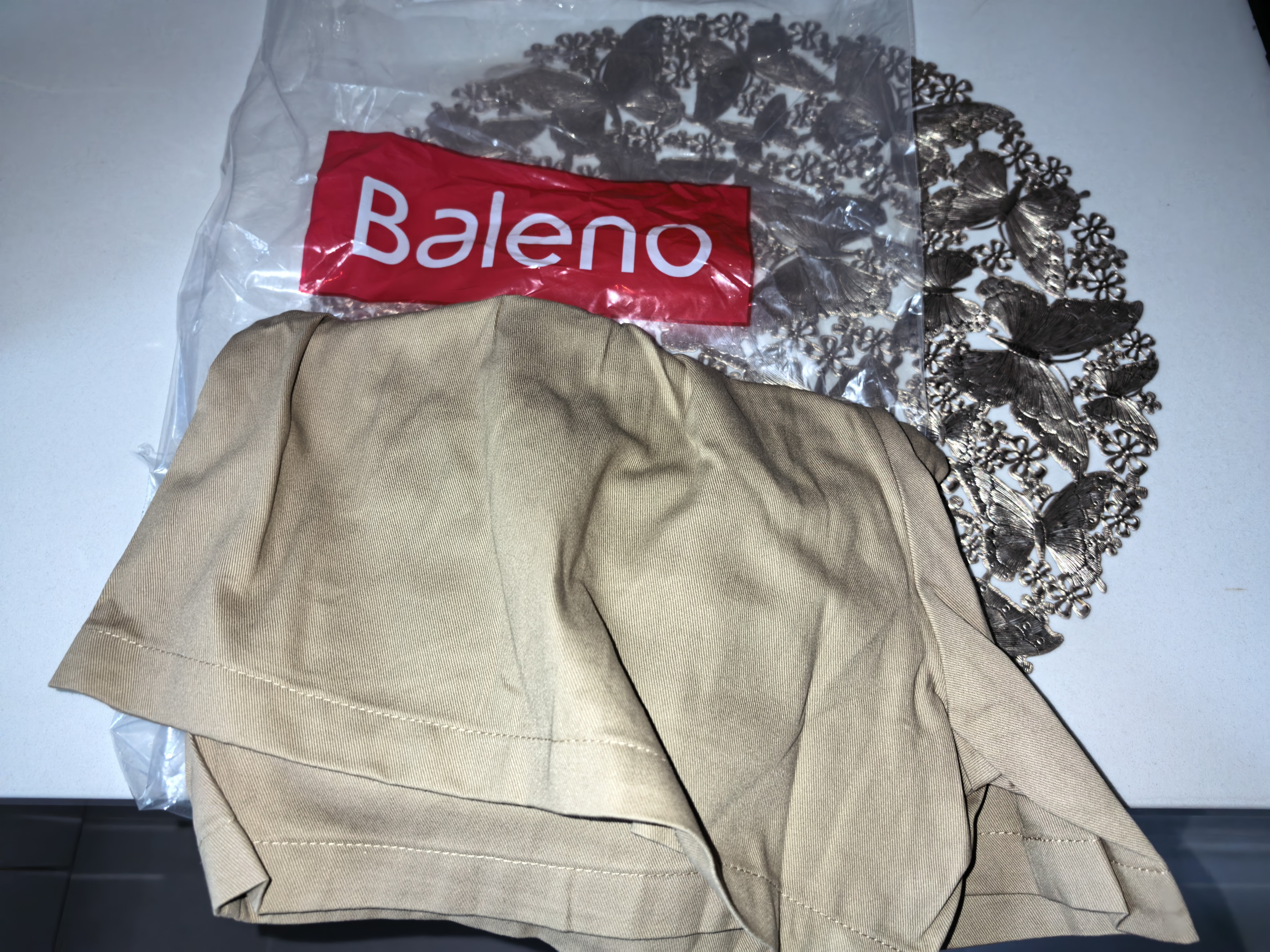 班尼路（Baleno）100%纯棉短裤女2026年夏季新款外出游玩高腰宽松阔腿裤百搭三分裤 实拍图