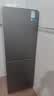 美的（Midea）181+L双开门灰/白双色冰箱节能耐用出租房可冷藏冷冻两用小巧省空间小户型不占地家用宿舍冰箱 【一级能效】181+升|灰色 实拍图