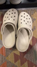 卡骆驰（CROCS）新款厚底云朵洞洞鞋送女友礼物206750 骨白色 37 -38 实拍图