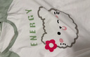 红豆居家（Hodohome）儿童睡衣女童夏季纯棉套头家居服中大童短袖短裤套装300薄荷绿160 实拍图