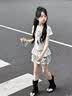 学院风女童套装夏季2026新款儿童短袖短裙薄款夏装女大童韩系穿搭 套装【T恤+蛋糕裙+星星挂件】 150 实拍图
