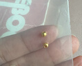 喜上眉梢喜饰黄金古法金珠999足金散珠硬金光面磨砂转运珠路路通圣诞礼物 3mm 重版光珠单颗 0.1g 实拍图