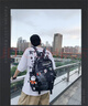 viney书包男女ins初中高中大学生简约背包潮流大容量双肩包蓝色 实拍图