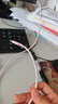 小米（MI）6A 编织快充数据线 1m (USB-A to USB-C) 灰粉 1米 实拍图