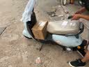 金箭电动摩托车 【人气爆款】灵彩60V20AH铅酸电池长续航800W大动力踏板电动轻便摩托车电动车积木蓝 实拍图