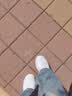 特步情侣男女板鞋小白鞋空军一号春夏透气耐磨百搭运动板鞋休闲鞋 实拍图