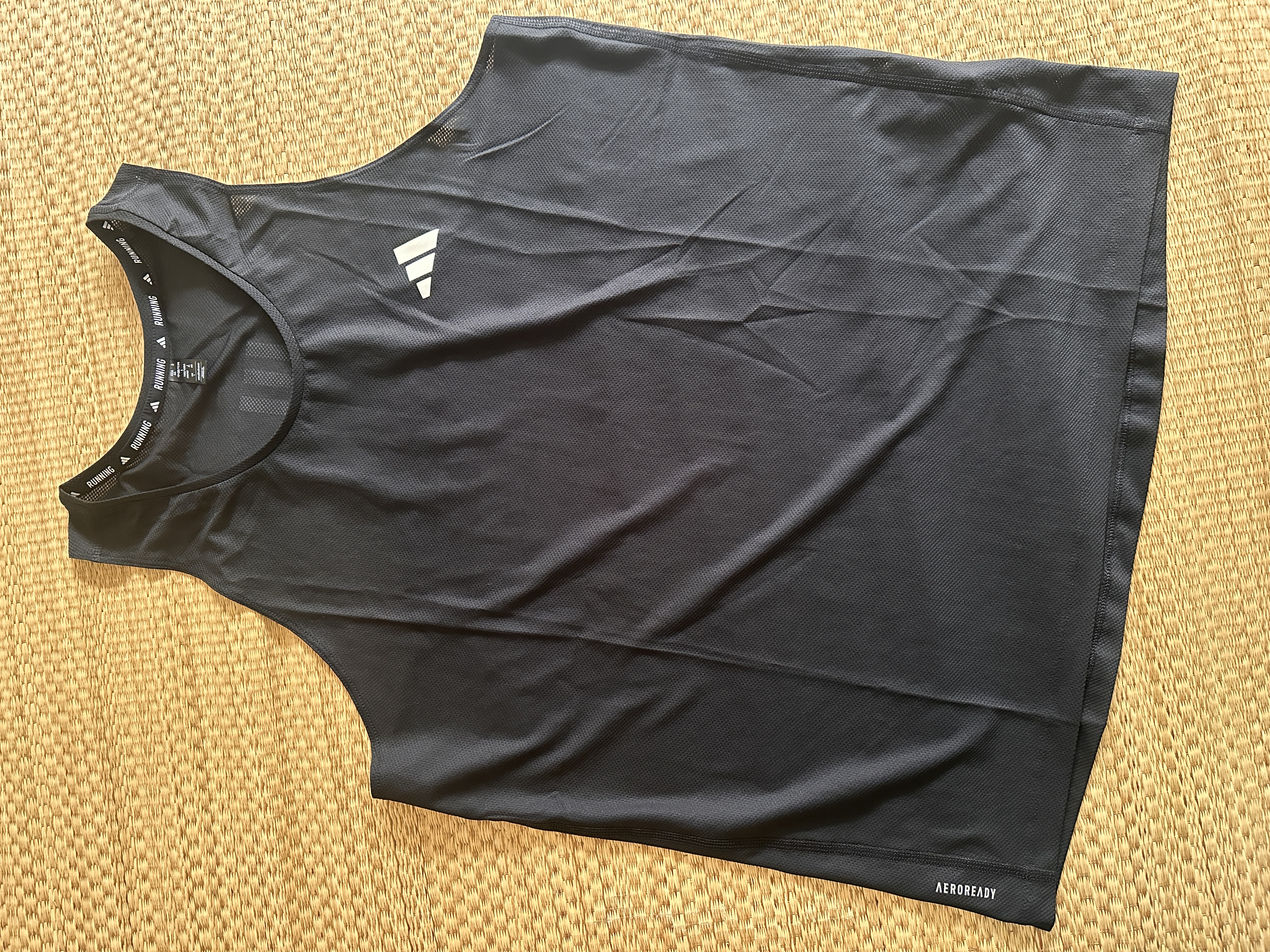 adidas谢震业同款速干简约舒适跑步背心男装夏季阿迪达斯官方   黑色   L 实拍图