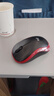 罗技（Logitech）M185鼠标 无线鼠标 办公鼠标 对称鼠标 黑色红边 带无线2.4G接收器 实拍图
