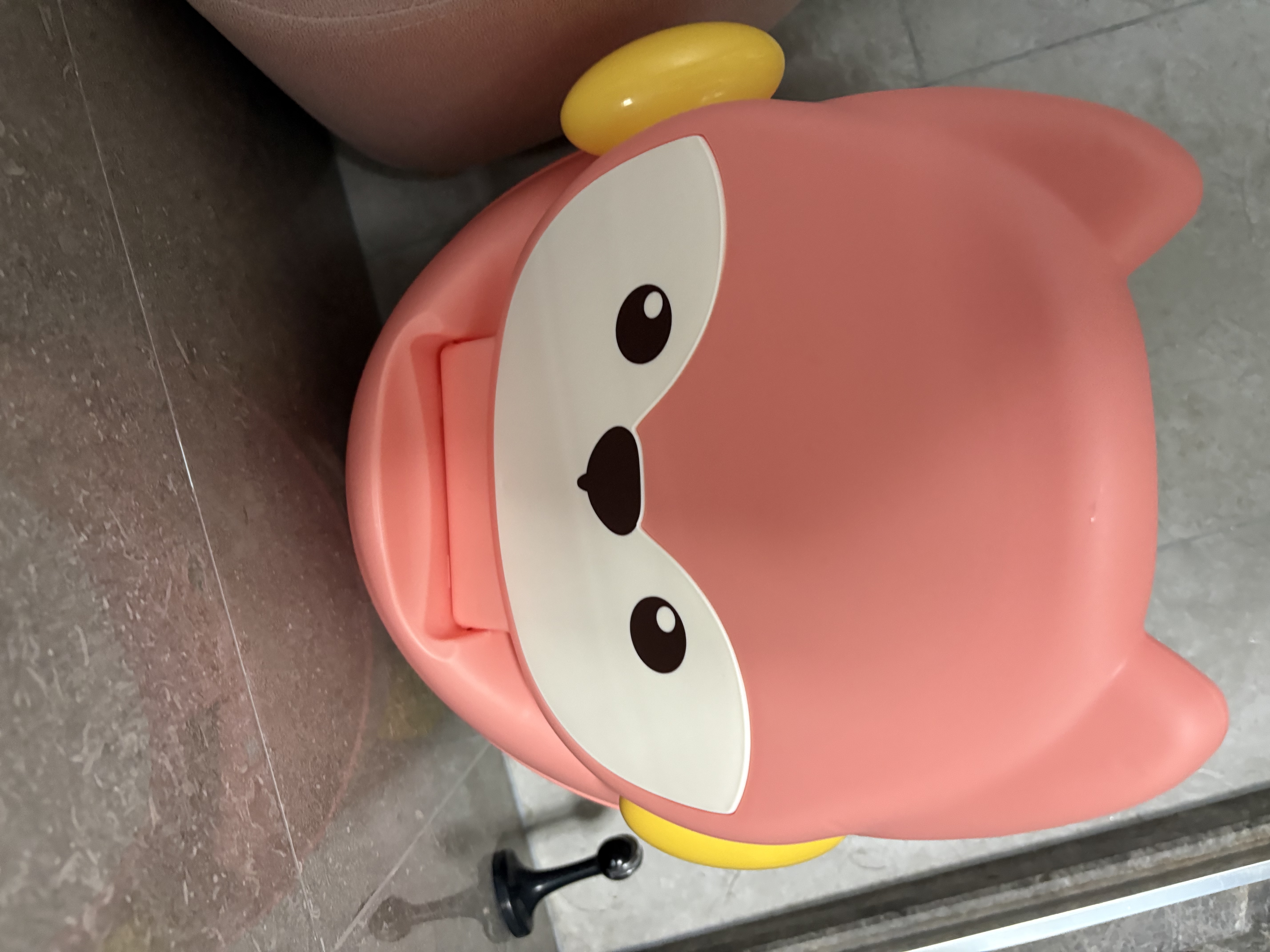 世纪宝贝（babyhood）儿童马桶坐便器 婴儿便尿盆 宝宝仿真小马桶 113小狐狸款藕粉色 实拍图