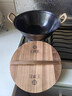 王源吉铁锅炒锅双耳苏锅王老式家用圆底无涂层手工龟纹大肚不粘炒锅30cm 实拍图