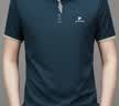 皮尔卡丹（pierre cardin）短袖T恤夏季男士商务中青年翻领polo衫百搭舒适亲肤 蓝色 XL 实拍图