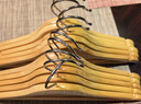 实木衣架无痕晾衣架子成人西服衣柜衣服撑子服装店商场挂衣架宽肩 原色 10个 44cm加宽 实拍图