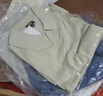 优衣库棉麻条纹立领衬衫/短袖男装女装衬衣开衫休闲474529 31 米色 M /170/92A 实拍图