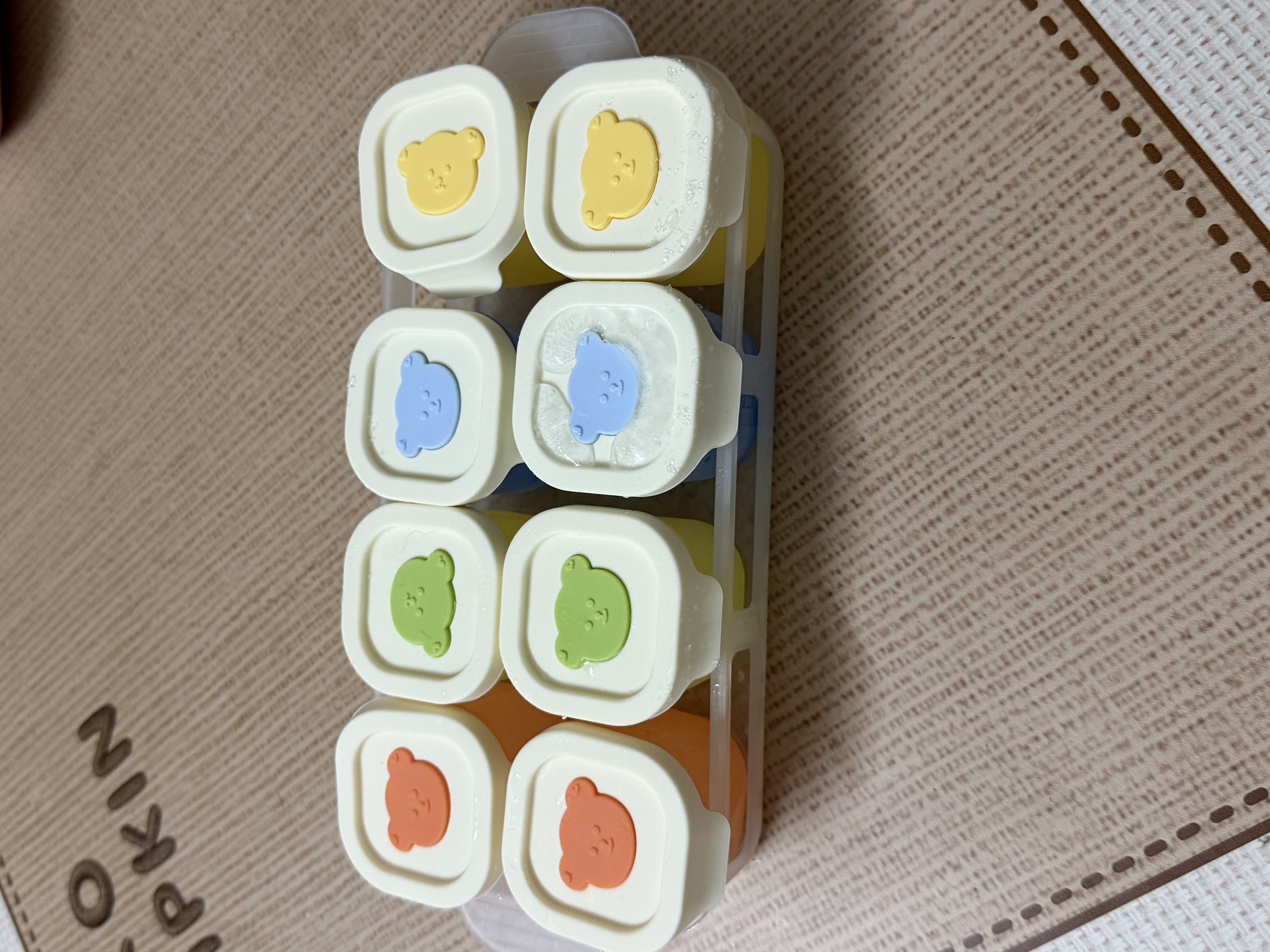 COOKSS婴儿辅食盒冷冻格独立分装盒宝宝硅胶辅食工具冰格可蒸煮模具 实拍图