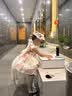 G.duck童装洛丽塔公主裙儿童连衣裙夏季2026生日礼服女童裙子超仙蓬蓬裙 蓝色裙子加拖尾 140 实拍图