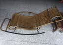 依恋达摇摇椅藤椅躺椅老人午休午睡椅子阳台家用逍遥椅户外休闲懒人摇椅 墨黑色 扶手版【单层圆线】 实拍图