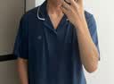 蕉内棉棉301H睡衣男士春夏翻领纯棉短袖短裤家居服套装情侣款居家服 实拍图