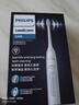 飞利浦（PHILIPS）声波电动牙刷钻石3系 5倍洁齿5种模式 洁净亮白2刷头 生日礼物送男士/女友 HX5181/01白 实拍图
