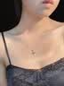 Grace Girl18K金十字架项链男女同款玫瑰金情侣吊坠彩金送女友送女友520 18K金十字项链（女款）-玫瑰 实拍图