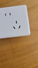 德力西（DELIXI）开关插座面板 CD815系列 10A斜五孔插座 QSE86ZS/3 实拍图