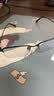 Gameking近视眼镜男女防蓝光眼镜防辐射平光半框眼镜架钛可配度数GK009黑 实拍图