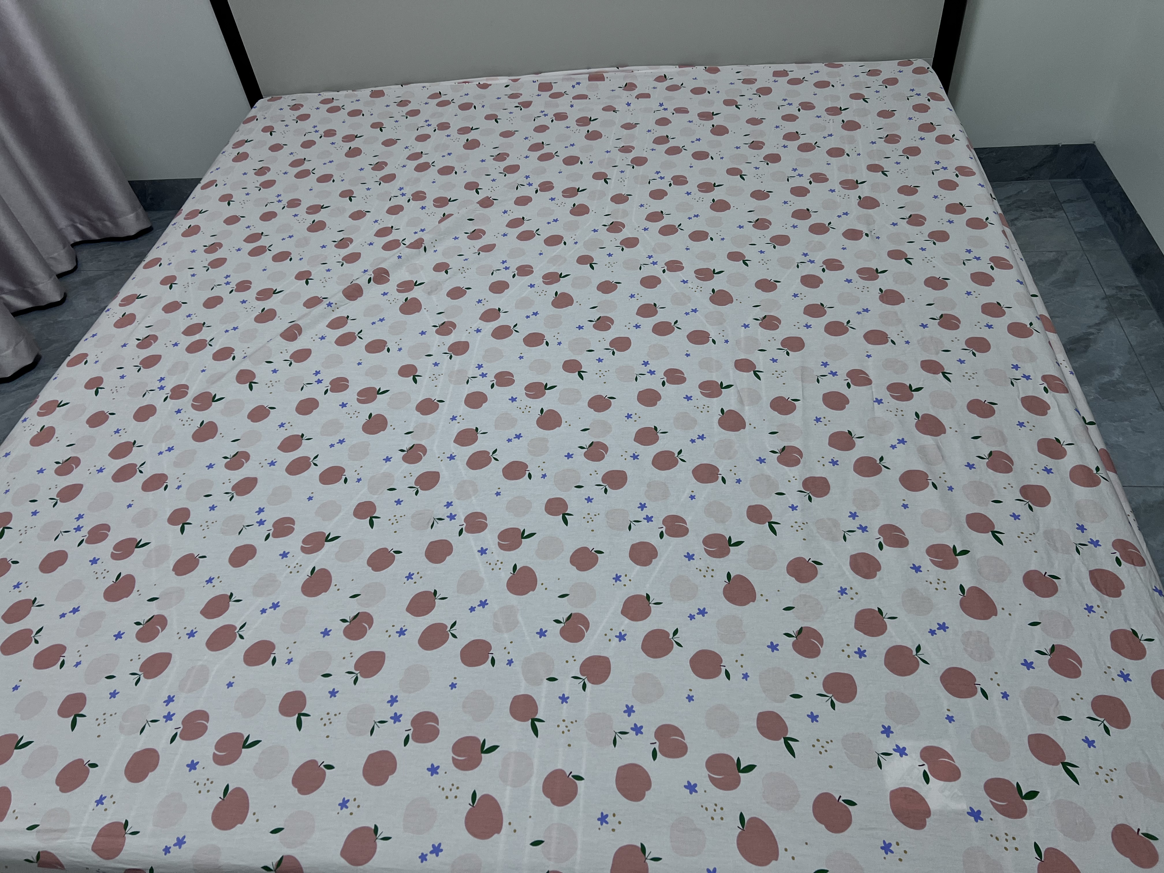 百丽丝水星家纺出品床笠床单纯棉100%棉床上用品透气亲肤180cm×200cm 实拍图