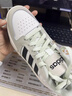 adidas ENTRAP美式校园风运动少年感复古篮球风板鞋男女阿迪达斯   白色/暗银金属/树脂黄   39 实拍图