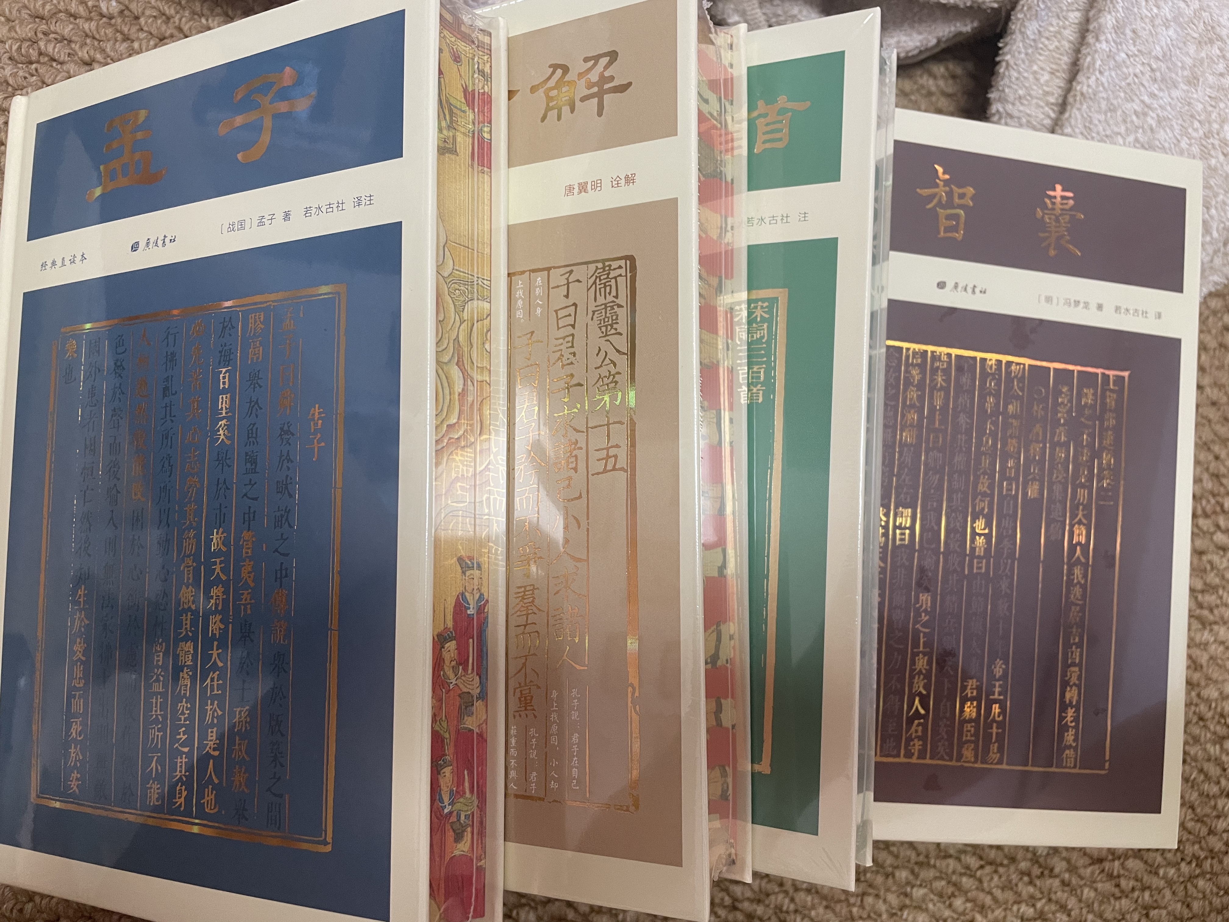 战国策（彩边特装书）赠藏书票 文白对照经典直读本 名家精选精校精译 附精美彩插 飞机盒包装 实拍图