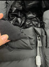 保姆鹅  【风墙】儿童羽绒服宝宝中长款护脸加厚外套保暖童装[NG2664] 炭黑 140 实拍图