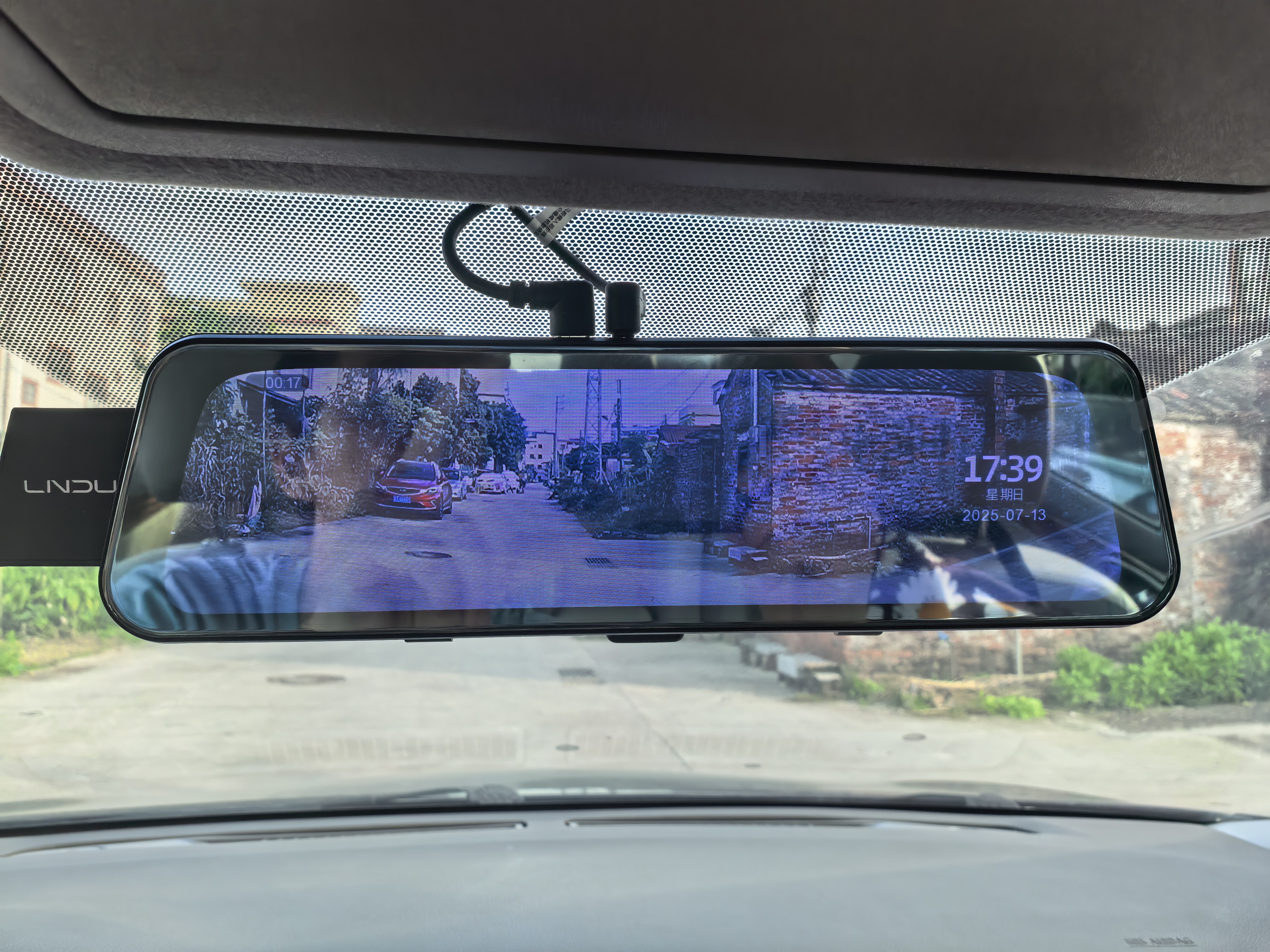 LNDU凌度行车记录仪前后双录HS880BAir高清1440P+2K流媒体后视镜倒车 实拍图