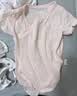优奇新生婴儿儿衣服初生半背衣夏季款宝宝上衣夏天衣服薄款和尚服夏装 实拍图