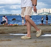 优衣库麻混纺舒适短裤男装26春夏新款482260 30 浅米色 L 实拍图