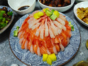 美加佳去壳甜虾刺身单盘27只（共5盘135只350g） 即食生北极甜虾 海鲜 实拍图