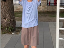 京东京造【超轻速干】运动t恤夏季户外跑步健身短袖男士t恤 冰川蓝2.0 L 实拍图