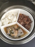 陶瓷电饭锅内蒸笼三分格蒸盘圆形婴儿宝宝辅食一锅蒸炒锅蒸碗屉 大号19.CM白色三分格蒸盘[不带盖单碗]1个一锅三蒸 实拍图
