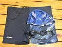 李宁（LI-NING） 泳裤男易干男士泳衣套装近视泳镜可选泳帽大码温泉泳裤三件套男 印花三件套XL 平光无近视 实拍图