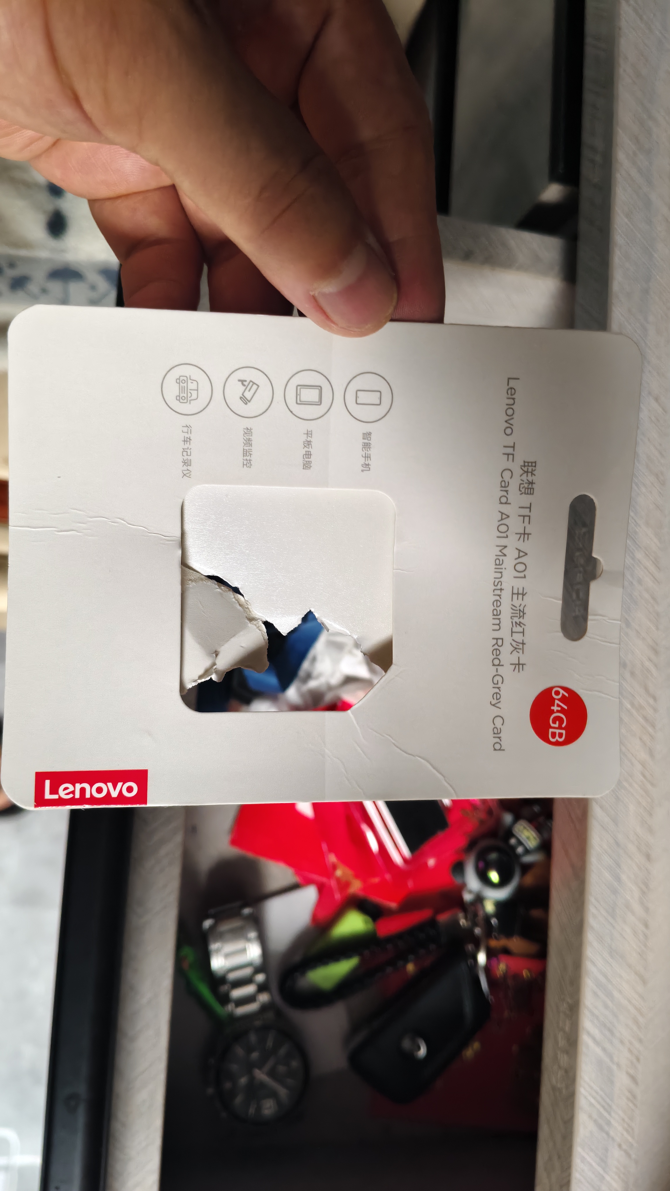 联想64GB TF（MicroSD）存储卡A1 U3 V30 4K高度耐用行车记录仪&监控摄像头内存卡读速100MB/s A01 晒单实拍图