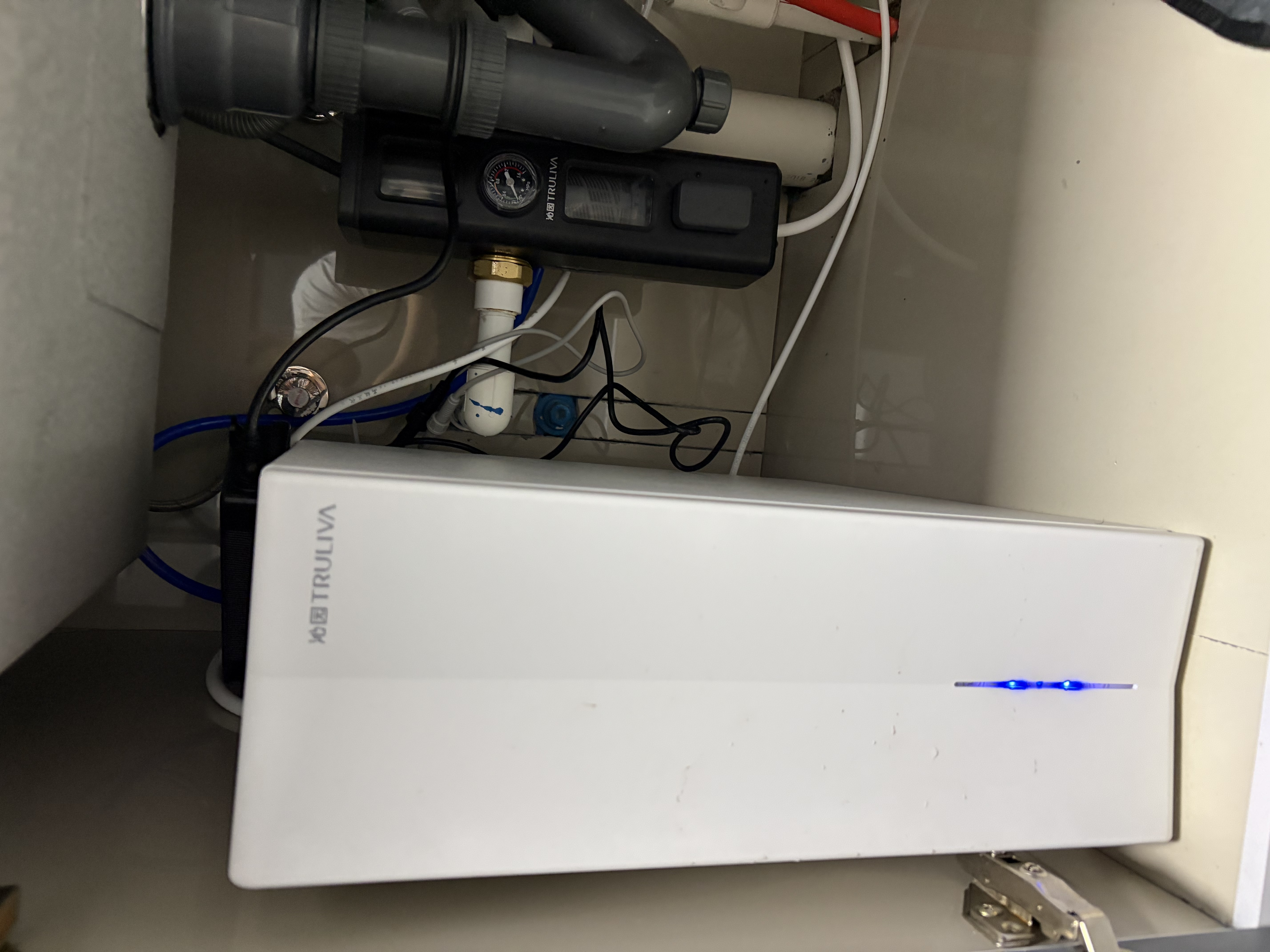 沁园家用净水器双子芯1200Gpro 厨房台下8年RO反渗透过滤器1400G初始流速体验直饮净饮一体机UR-S61296 实拍图