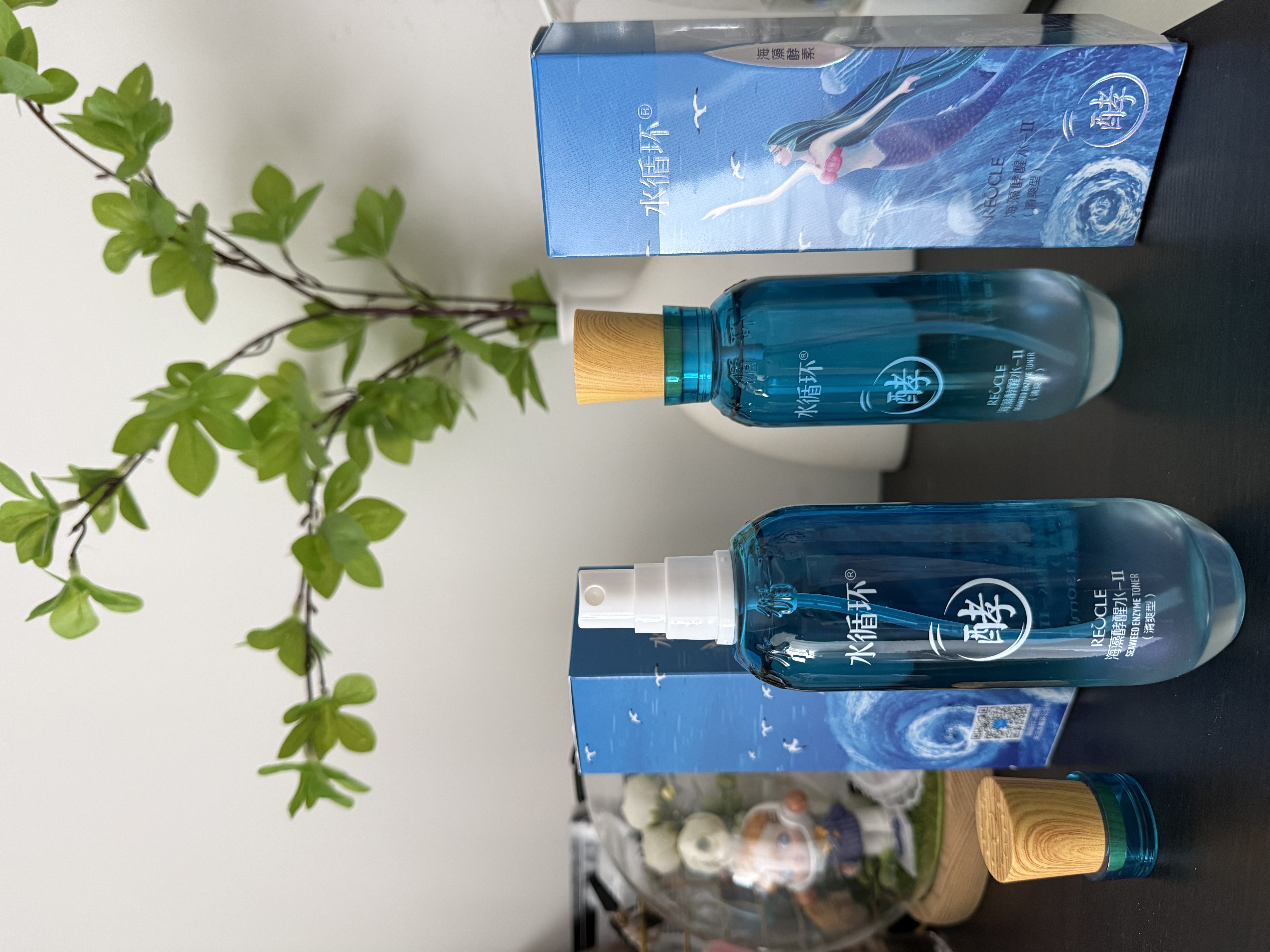 水循环（REOCLE）海藻酵醒水酵素爽肤柔肤水保湿滋润控油面部护肤化妆品专柜 2瓶（清爽型） 实拍图