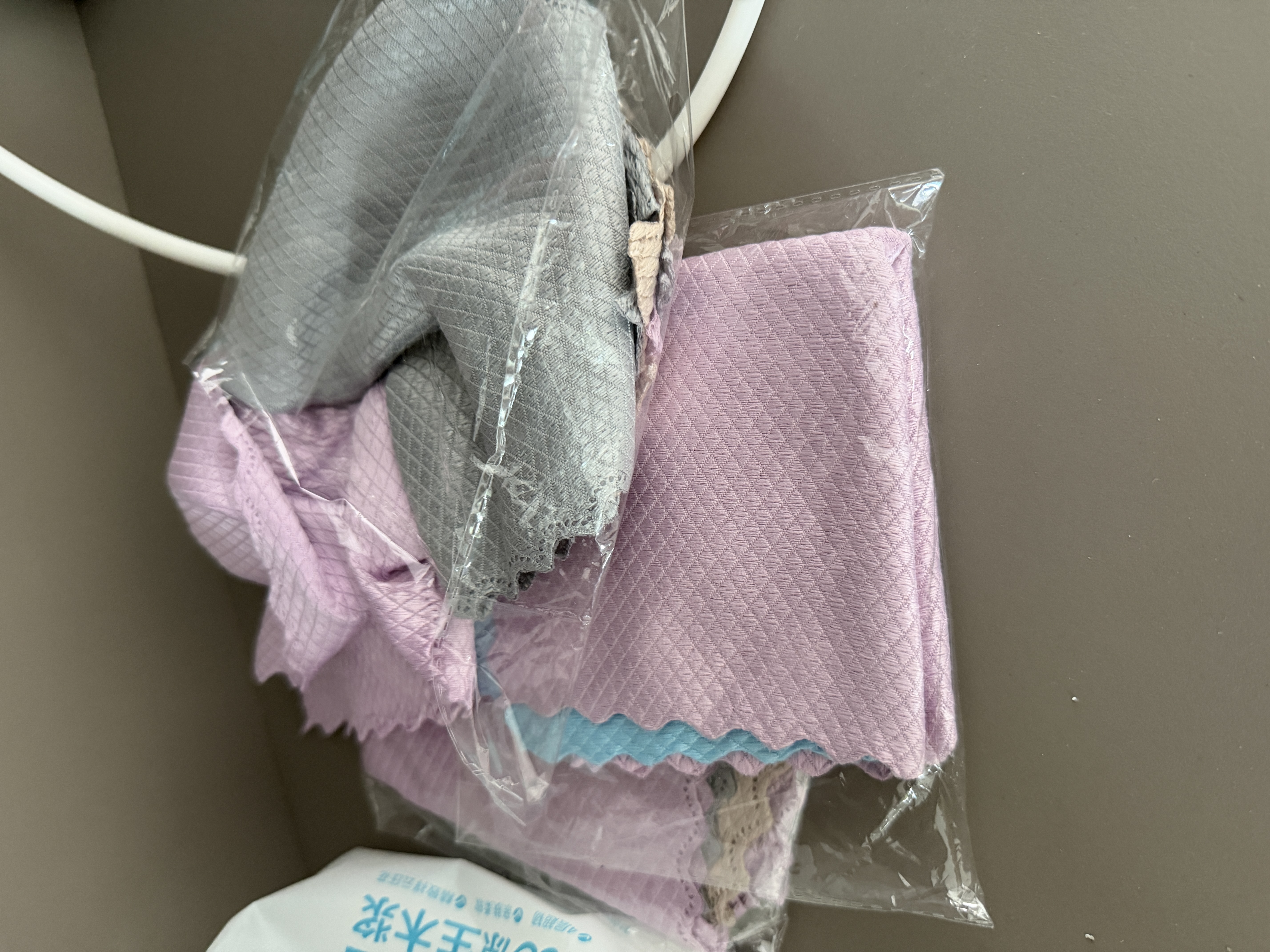 Jepoo洗漱抹布珊瑚绒家务清洁毛巾吸水不易留水印不易沾油加厚厨房洗碗 鱼鳞抹布10条装 实拍图