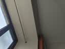 免打孔可伸缩晾衣杆浴室浴帘杆衣柜挂衣杆窗帘罗马杆阳台撑衣杆子 黑色【免打孔伸缩杆】多功能 可伸缩：0.7-1.2米【扫码安装】 实拍图
