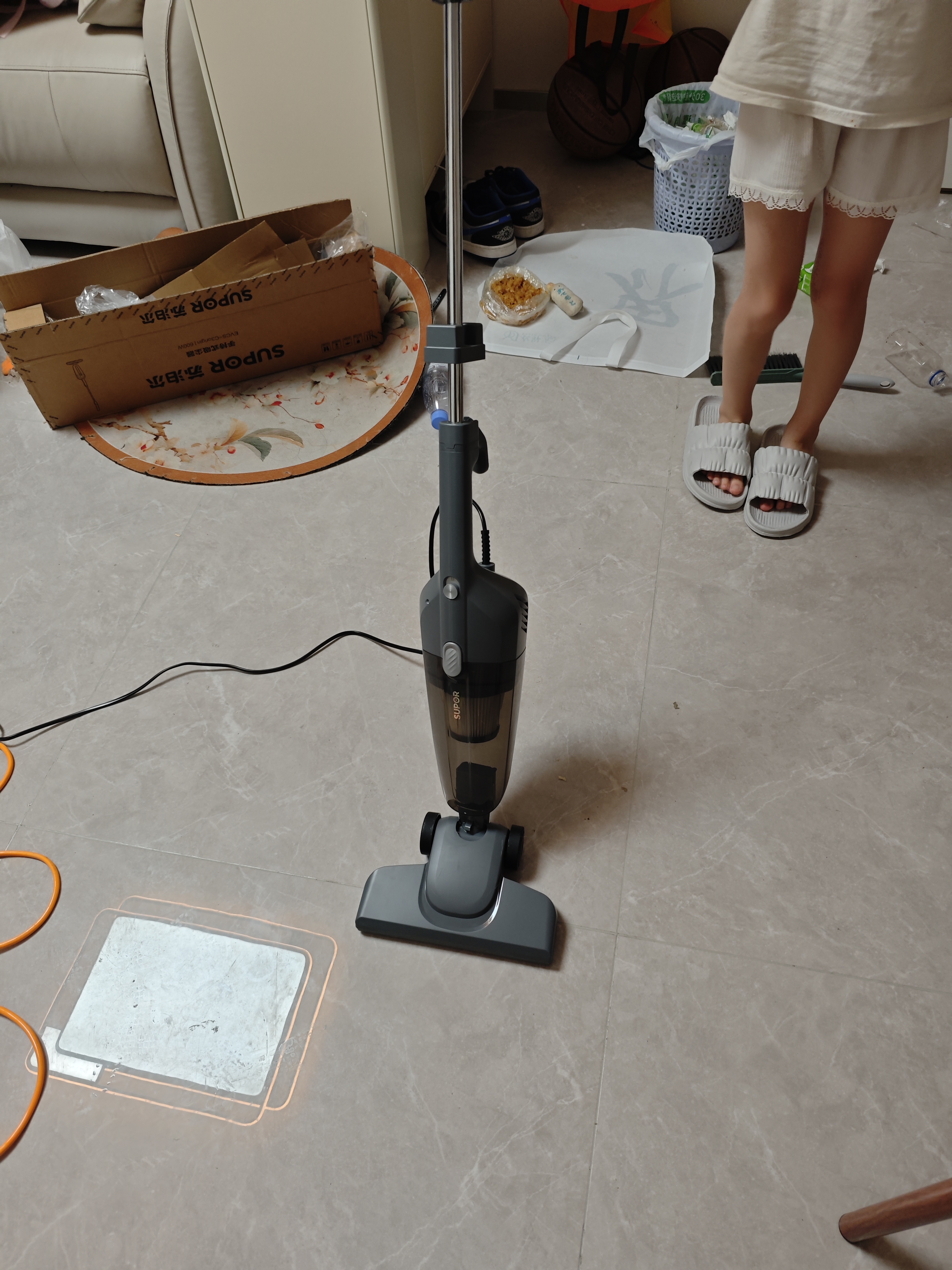 苏泊尔（SUPOR）苏泊尔吸尘器家用有线手持推杆地毯两用大吸力大功率宠物家庭适用EVCS-C3 origin 实拍图