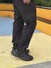 安踏男鞋防水运动鞋男士鞋子黑色防滑跑步鞋皮面防水网面透气运动鞋男 【人气款皮面防泼水防滑】黑 41 (美码8) 实拍图