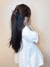 戚小米轻奢风水钻中号抓夹发卡女2026新款高级感发量少后脑勺头发发夹 冰透灰蓝抓夹约8cm-头发少抓得紧 实拍图