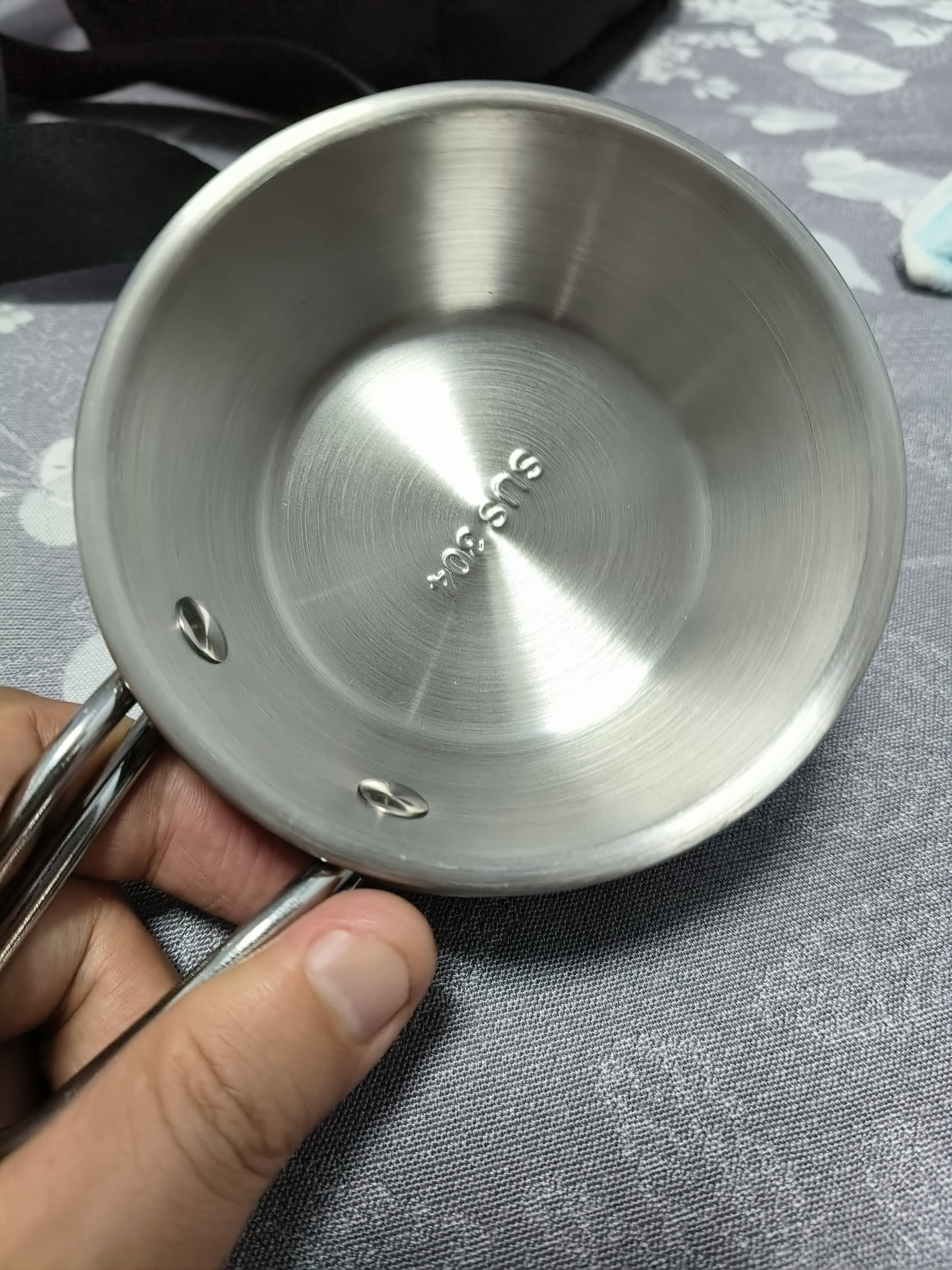 美厨（MAXCOOK）304不锈钢碗带把手泡面碗雪拉碗韩式碗小碗米酒碗调料碗MCWA4922 实拍图