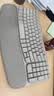 罗技（Logitech）Wave Keys人体工学键盘无线蓝牙办公平板ipad键盘Mac笔记本薄膜98配列键盘家用双模带掌托倾角支架 【新款】Wave Keys沙色(带Bolt接收器) 实拍图