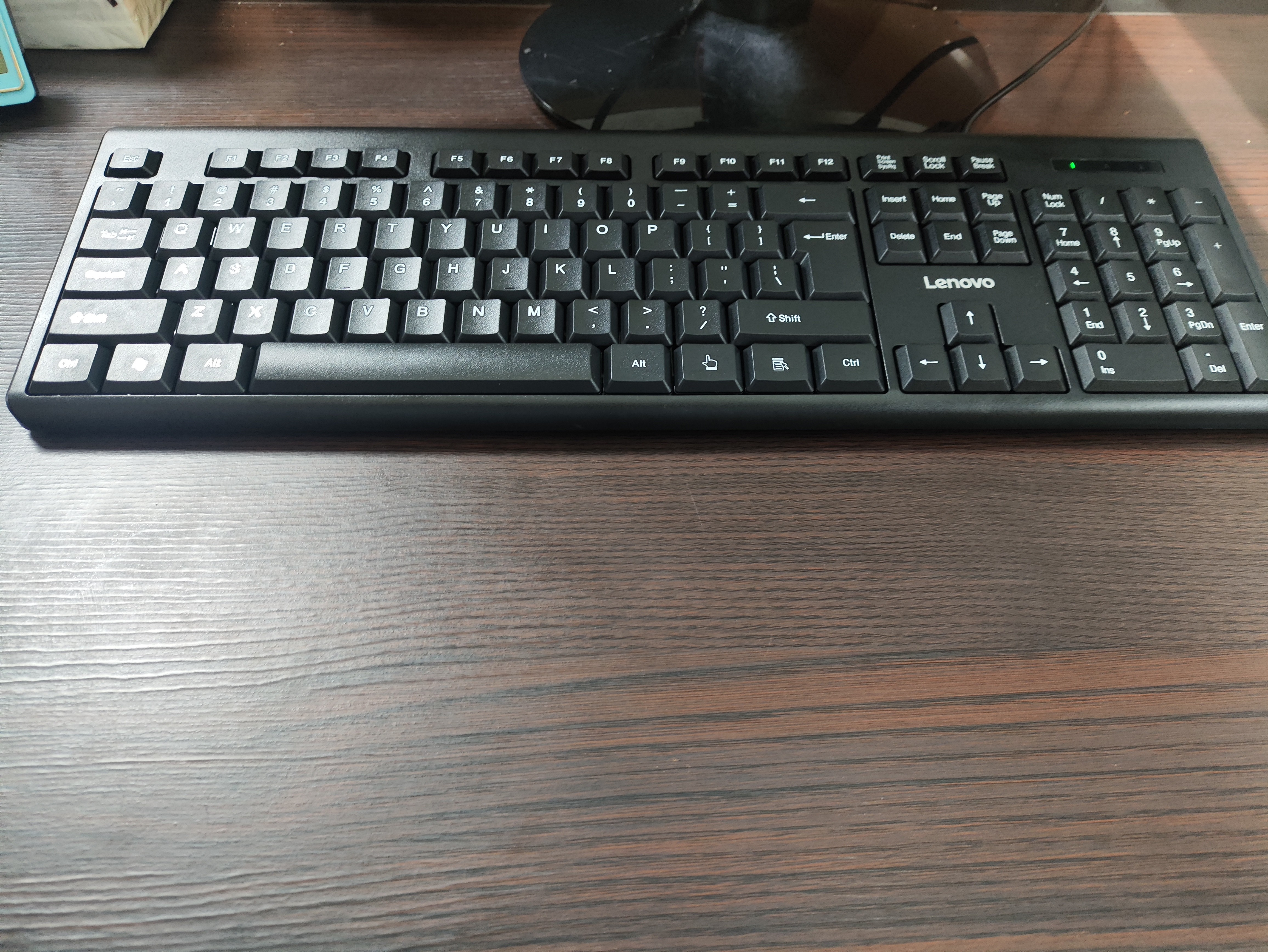 联想（Lenovo）有线键盘鼠标套装 键鼠套装 全尺寸键盘 商务办公 MK11Lite 实拍图